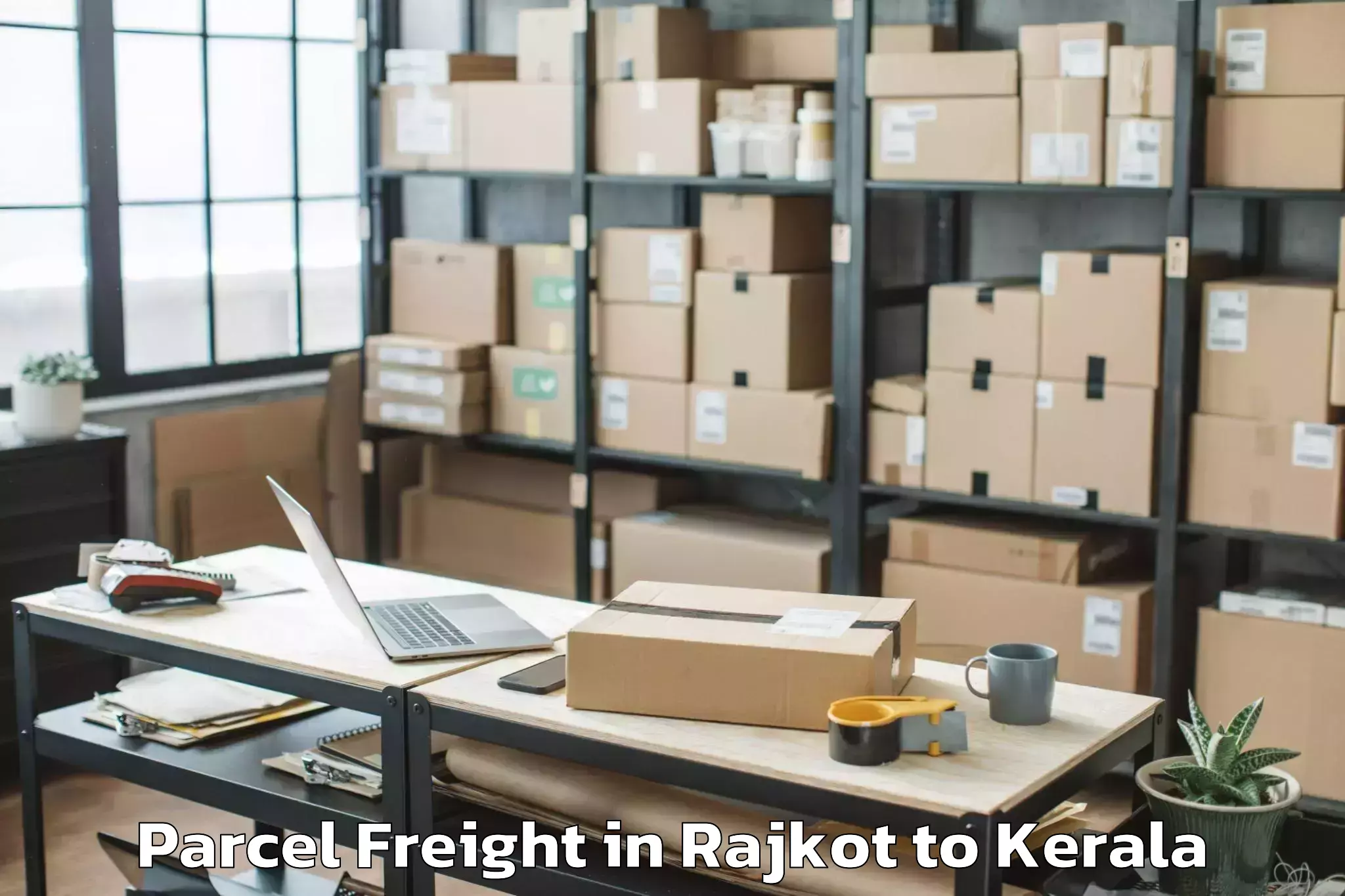 Comprehensive Rajkot to Poojapura Parcel Freight